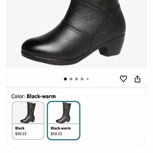 Women's Black Leather Boots